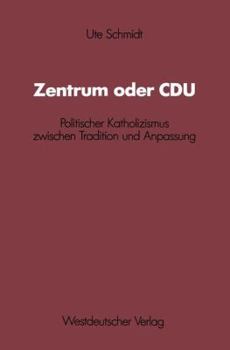 Paperback Zentrum Oder Cdu [German] Book