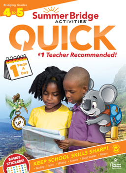 Paperback Summer Bridge Activities(r) Quick, Grades 4 - 5 Book