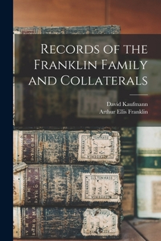 Paperback Records of the Franklin Family and Collaterals Book