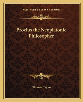 Paperback Proclus the Neoplatonic Philosopher Book