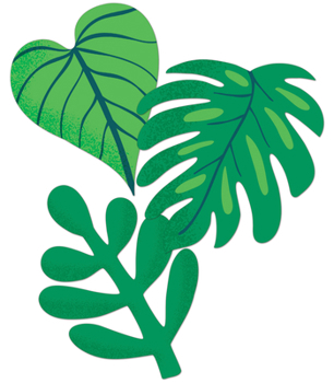 Misc. One World Tropical Leaves Cutouts Book