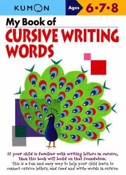 Paperback Kumon My Book of Cursive Writing Words Book