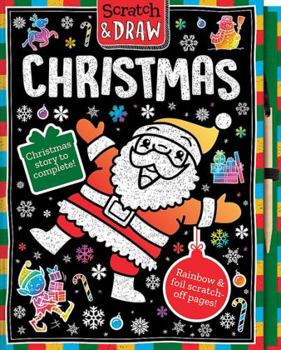 Hardcover Scratch and Draw Christmas Book