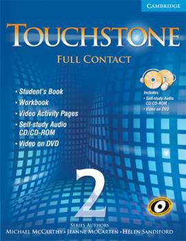 Paperback Touchstone Level 2 Full Contact (with Ntsc DVD) [With DVD] Book