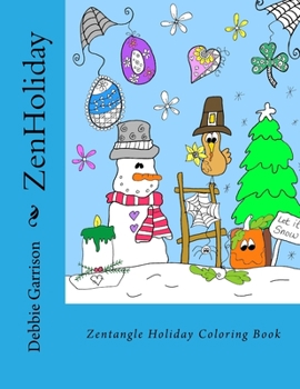 Paperback ZenHoliday: 35 Zentangle Holiday Coloring Book