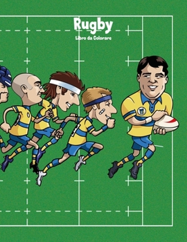 Paperback Rugby Libro da Colorare 1 [Italian] Book