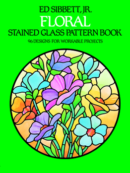 Paperback Floral Stained Glass Pattern Book