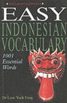 Paperback Easy Indonesian vocabulary: 1001 essential words Book