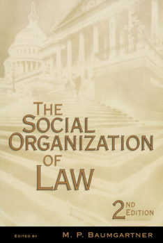 Paperback The Social Organization of Law Book
