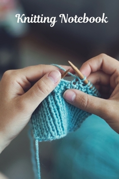 Knitting Notebook: Pretty Cute Knitting Journal Gifts for Women and Girls, Light Blue Lined Paperback A5 Notebook (6" x 9") Small / Medium Size Book