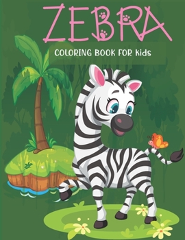 Paperback Zebra coloring book for kids: Kids coloring book with flower collection, stress remissive, and relaxation. Book