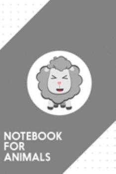 Paperback Notebook for Animals: Dotted Journal with Happy Kawaii Sheep Design - Cool Gift for a friend or family who loves fun presents! - 6x9" - 180 Book