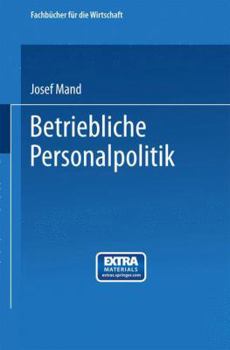 Paperback Betriebliche Personalpolitik [German] Book