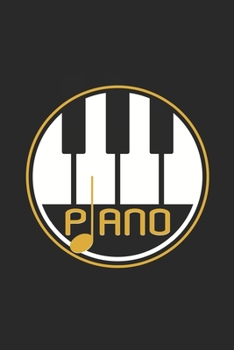 Piano : 6x9 Piano - Dotgrid - Dot Grid Paper - Notebook - Notes