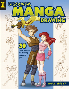 Paperback Discover Manga Drawing: 30 Basic Lessons for Drawing Guys and Girls Book