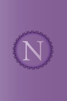 Paperback N: Initial Monogram Letter N College Ruled Notebook. Personalized Medium Lined Journal & Diary for Writing & Note Taking Book