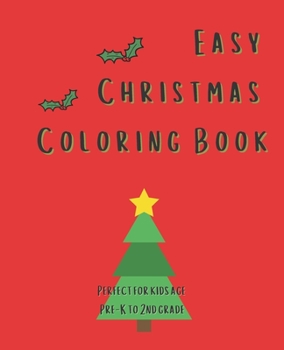 Paperback Easy Christmas Coloring Book