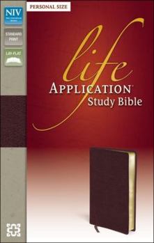 Bonded Leather Life Application Study Bible-NIV-Personal Size Book