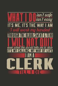 Paperback Notebook: Notebook: Clerk (120 pages, dot grid paper) Book