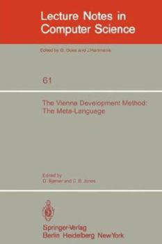 Paperback The Vienna Development Method: The Meta-Language Book