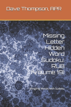Paperback Missing Letter Hidden Word Sudoku: RUB (Volume 19): Mingling Words with Sudoku Book