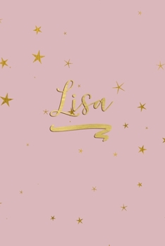 Paperback Lisa: Personalized Journal to Write In - Rose Gold Line Journal Book