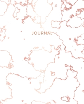 Journal: Trendy White Marble and Rose Gold | 7.5 x 9.25, Lined Pages | Gift for Women and Teen Girls