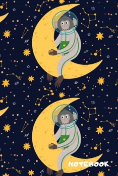 DOT GRID JOURNAL: NOTEBOOK, MONKEYS ASTRONAUT NOTEBOOK, PAPERBACK, DIARY, COMPOSITION NOTEBOOK, JOURNAL TO WRITE IN. 120 PAGES. PERFECT FOR WRITING ... AND STUDENTS OF ALL AGES. Planner, Gratitude