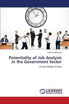 Paperback Potentiality of Job Analysis in the Government Sector Book