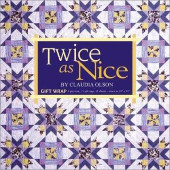 Paperback Twice as Nice Gift Wrap Book