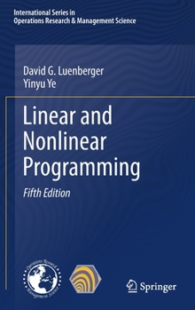 Hardcover Linear and Nonlinear Programming Book
