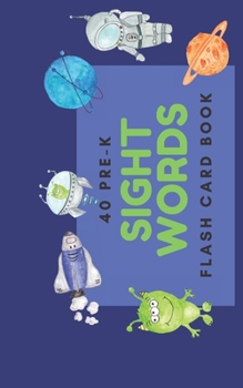 Paperback 40 Pre-K Sight Words: Flash Card Book