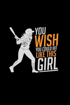 Paperback Hit like this girl: 6x9 baseball - dotgrid - dot grid paper - notebook - notes Book