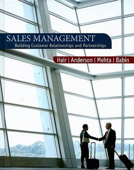 Hardcover Sales Management: Building Customer Relationships and Partnerships Book