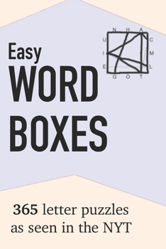 Paperback Easy Word Boxes: 365 Letter Puzzles as seen in the NYT Book