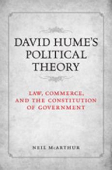 Paperback David Hume's Political Theory: Law, Commerce and the Constitution of Government Book