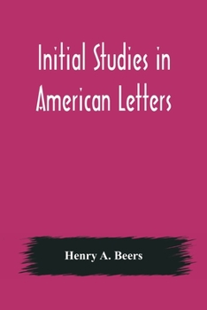 Paperback Initial Studies in American Letters Book