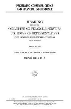 Preserving consumer choice and financial independence