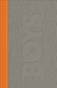 Hardcover CSB Study Bible for Boys Charcoal/Orange, Wood Design Leathertouch Book