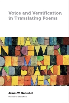 Paperback Voice and Versification in Translating Poems Book