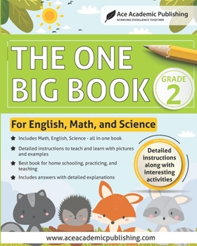 Paperback The One Big Book - Grade 2: For English, Math and Science Book