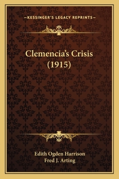 Paperback Clemencia's Crisis (1915) Book