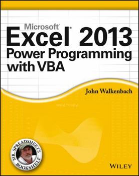 Paperback Microsoft Excel 2013 Power Programming with VBA Book
