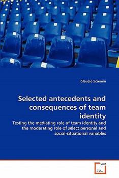 Paperback Selected antecedents and consequences of team identity Book