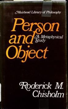 Hardcover Person and Object: A Metaphysical Study Book