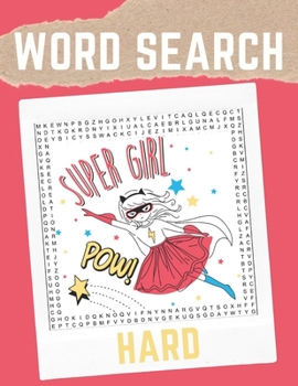 Paperback Hard Word Search: Word Search Book for Girls Hard (Vol. 1) Book