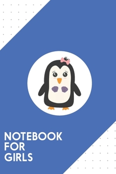 Notebook for Girls: Dotted Journal with Penguin with bikini   Design - Cool Gift for a friend or family who loves fashion presents! | 6x9" | 180 White ... Brainstorming, Journaling or as a Diary