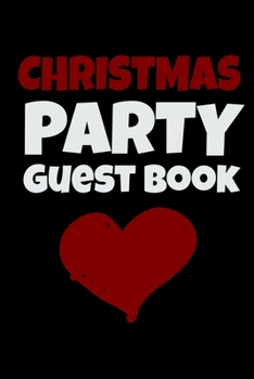 Paperback Christmas Party Guest Book: Awesome Guest Comments Book For Christmas Party Book