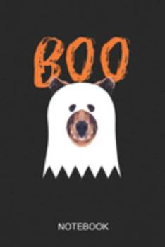 Boo Notebook: A5 (6x9 in) Notizbuch I 110 Seiten I Punktraster I  Monster Halloween Journal