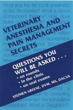 Paperback Veterinary Anesthesia and Pain Management Secrets Book
